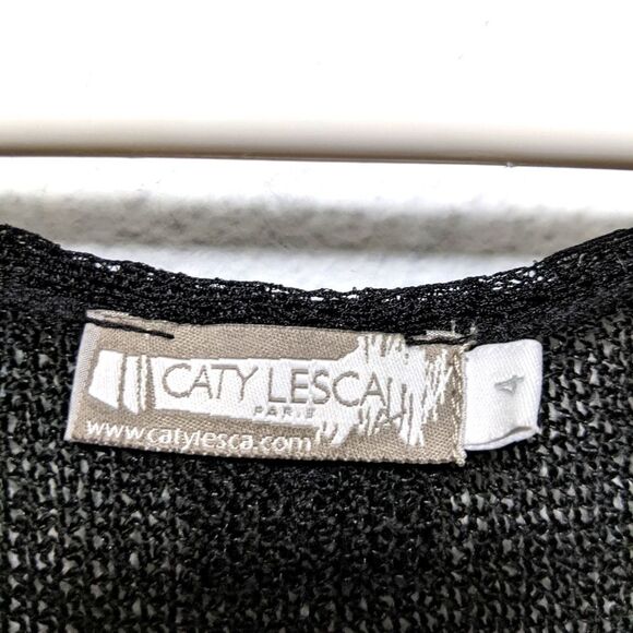 CATY LESCA Lagenlook Boho Crochet Tunic Top S - Picture 6 of 11